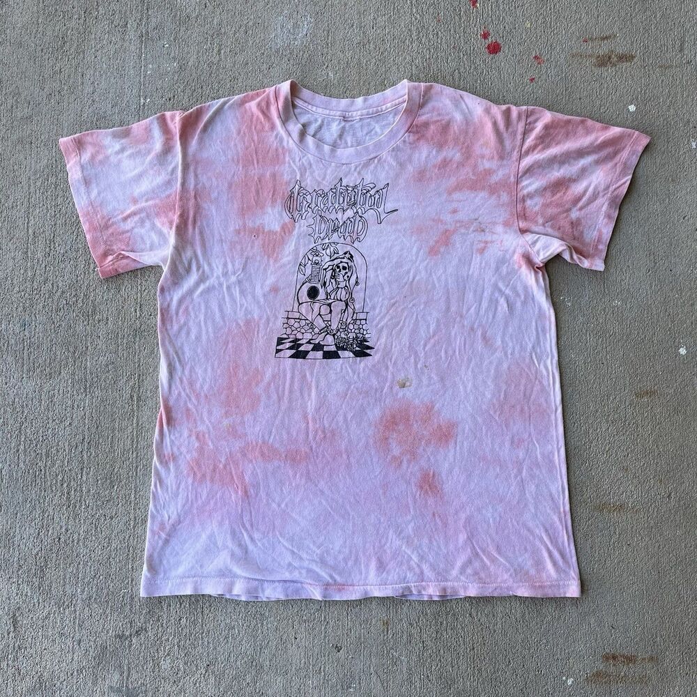 Vintage 70’s Grateful Dead Jester Tie Dye Rock Band T Shirt Size Medium